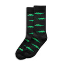Crocodile Sole Mates Socks - Black