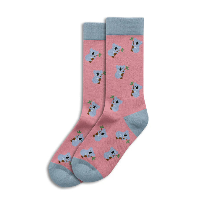 Koala Sole Mates Socks - Pink