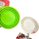 Collapsible Pet Bowl 250ml - Cream/Green