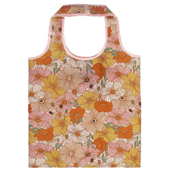 Sachi Eco Reusable Foldable Shopping Bag - Retro Floral
