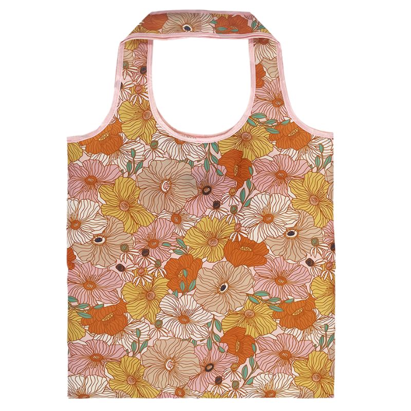 Sachi Eco Reusable Foldable Shopping Bag - Retro Floral