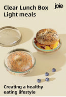 Joie Round Lunch Box For Bagel/Round Roll/Sandwich - Clear