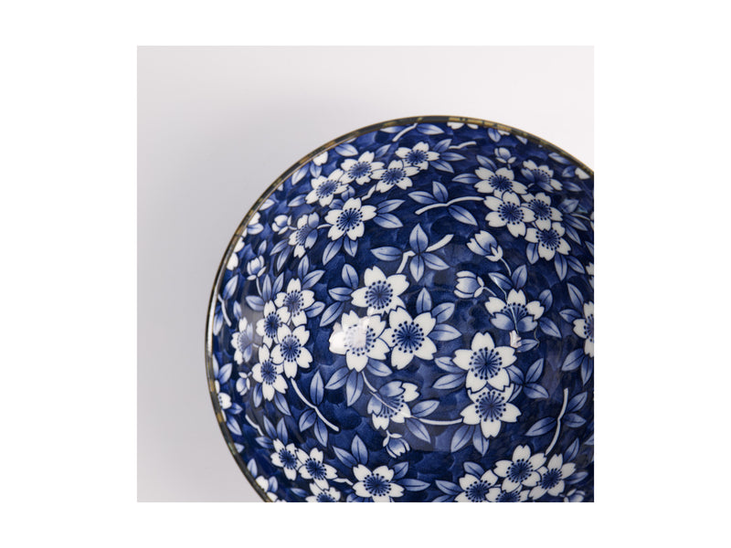 Tokyo Design Tokyo Blue Sakura Ramen Bowl Blue - 18x9cm