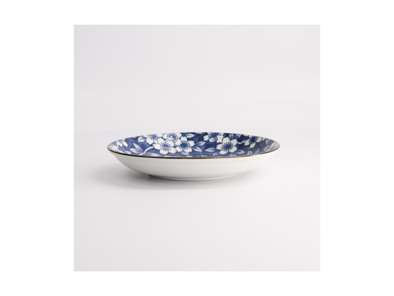 Tokyo Design Tokyo Blue Sakura Round Plate Blue - 16cm