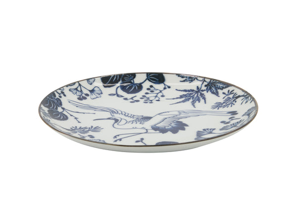 Tokyo Design Flora Japonica Plate 20cm - Crane