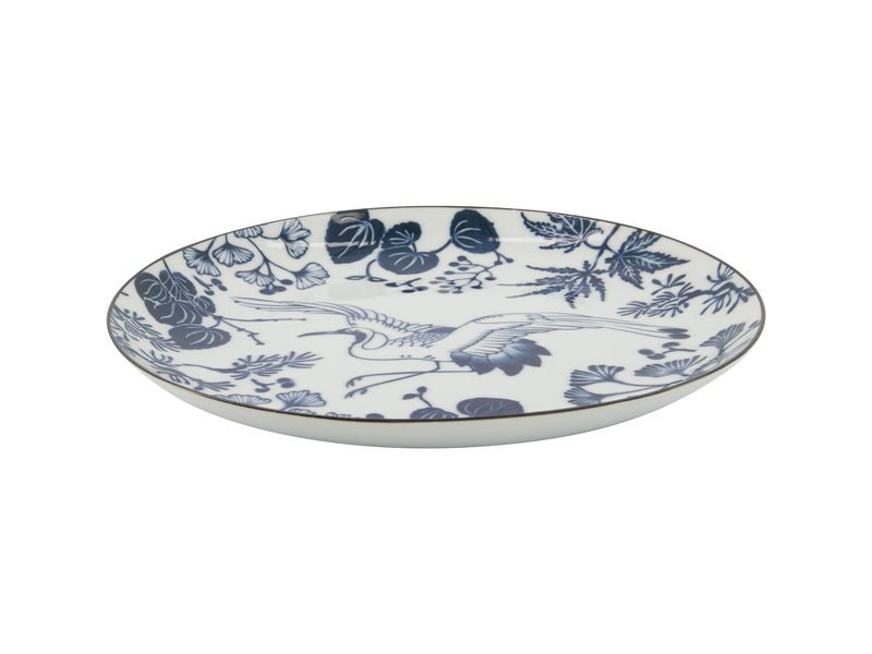 Tokyo Design Flora Japonica Plate 25cm - Crane