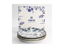 Tokyo Design Studio Flora Japonica Plate 4pc Giftset - 20cm Mixed - Gift Boxed - Made In Japan