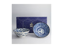 Tokyo Design Studio Tokyo Blue Bowl 2pc Giftset - 19x8cm Blue - Gift Boxed - Made In Japan