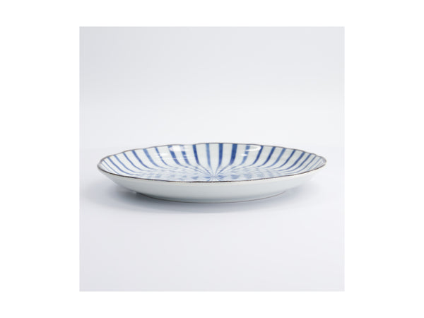 Tokyo Design Natsu Tokusa Plate Blue - 25cm