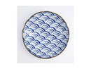 Tokyo Design Natsu Nami Plate Blue - 22cm