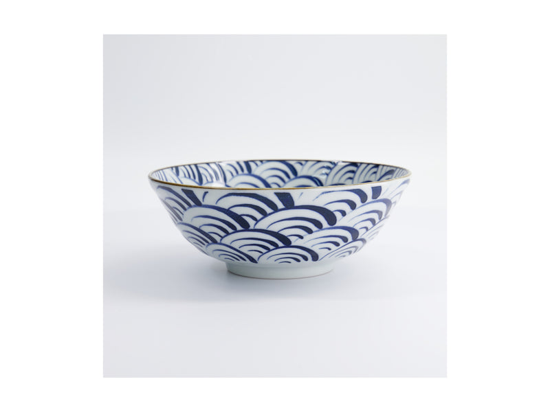 Tokyo Design Natsu Nami Ramen Bowl Blue - 21x8cm