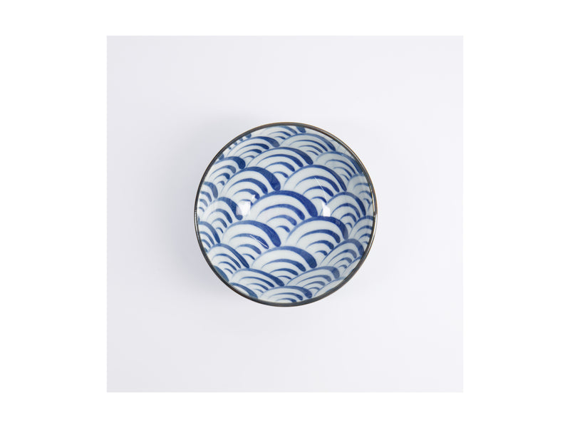Tokyo Design Natsu Nami Rice Bowl Blue - 12x6cm