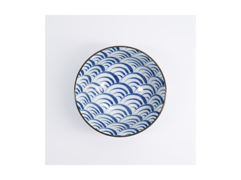 Tokyo Design Natsu Nami Tayo Bowl Blue - 15x7cm
