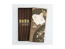 Tokyo Design Chopstick Gift set 5pc Dark Brown - Gift Boxed