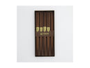 Tokyo Design Chopstick Gift set 5pc Dark Brown - Gift Boxed