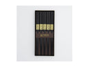 Tokyo Design Chopstick Gift set 5pc Square Black - Gift Boxed