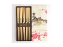Tokyo Design Chopstick Gift set 5pc Wooden Brown- Gift Boxed