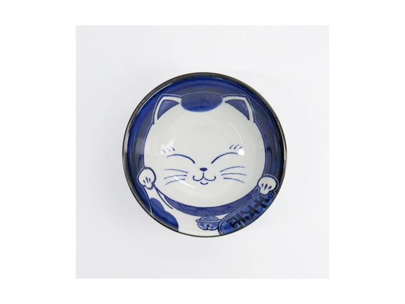 Tokyo Design Kawaii Cat Neko Tayo Bowl 15x6.5cm - White Cat
