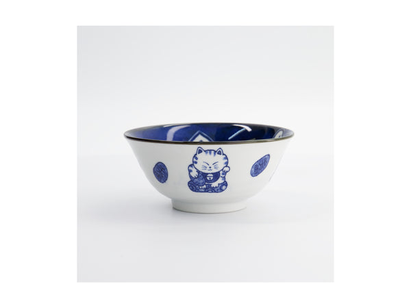 Tokyo Design Kawaii Cat Neko Tayo Bowl 15x6.5cm - White Cat