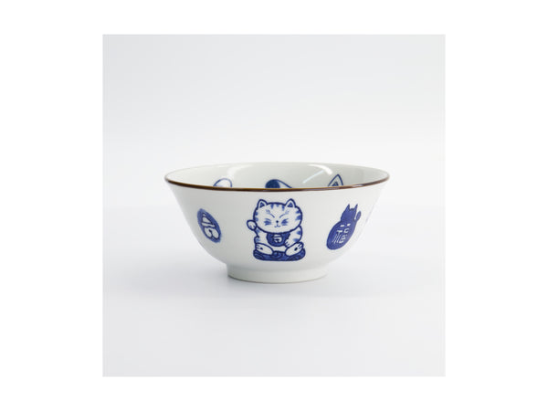 Tokyo Design Kawaii Cat Neko Tayo Bowl 15x6.5cm - Twin Cat