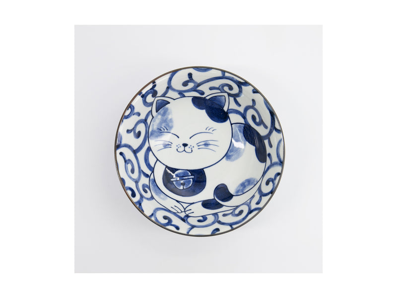 Tokyo Design  Kawaii Cat Neko Ramen Bowl 20x7.5cm - Swirl Cat