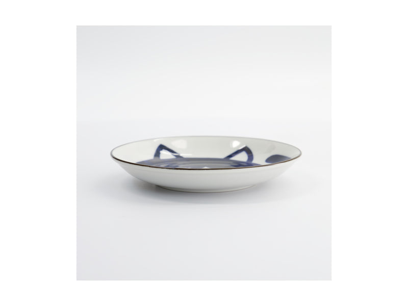 Tokyo Design Kawaii Cat Neko Plate 16.5cm - Blue Cat