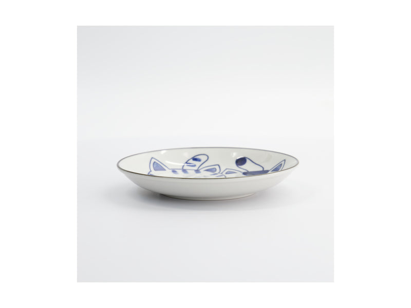 Tokyo Design Kawaii Cat Neko Plate 16.5cm - Twin Cat