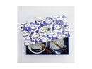 Tokyo Design Studio Kawaii Cat Neko Bowl 2pc With Chopsticks - Blue Cat - Gift Boxed - Made In Japan