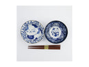 Tokyo Design Studio Kawaii Cat Neko Bowl 2pc With Chopsticks - Swirl Cat - Gift Boxed - Made In Japan