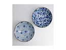 Tokyo Design Studio Haru Blue Mixed Bowl Flower 2pc Giftset - 19x7.5cm - Gift Boxed - Made In Japan