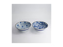 Tokyo Design Studio Haru Blue Mixed Bowl Flower 2pc Giftset - 19x7.5cm - Gift Boxed - Made In Japan