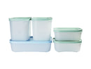 Tupperware Freezable Container Set of 5 450ml / 1L / 1.1L - Gift Boxed