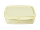 Tupperware Divided Square Lunch Box 550ml - Yellow