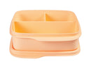 Tupperware Divided Square Lunch Box 550ml - Orange