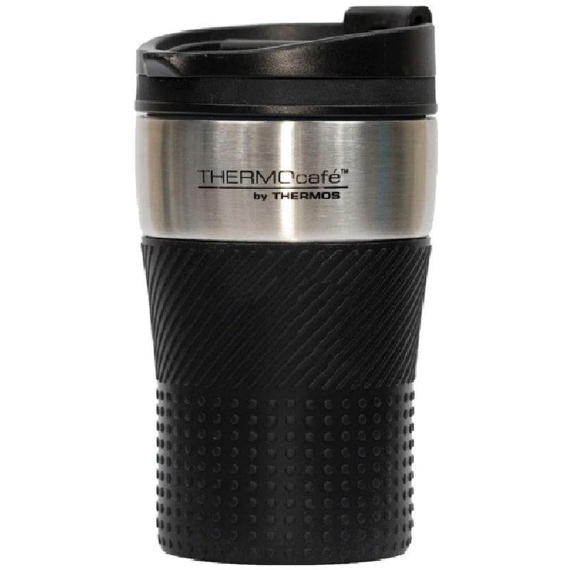 Thermos 200ml Stainless Steel Vacuum Insulated Coffee Cup - Black