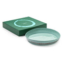 Ottolenghi Serving Bowl - Azure With Red Stripes - FEAST