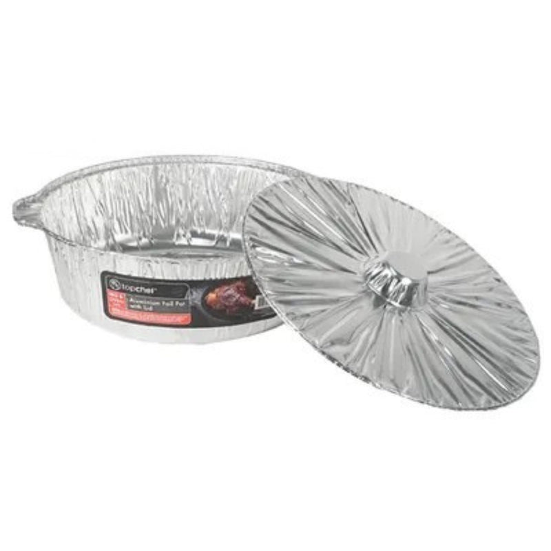 Top Chef Aluminum Foil Pot w/ Lid - 33x12cm