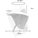 Navy Blue Outdoor Mosquito-Proof Hat with Face Shield - Breathable Fishing Hat for Men, UV Protection Mesh Mask