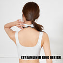 Gradient Blue 12-Level Intelligent Neck Massager with Heating Function - Pain Relief and Relaxation