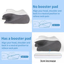 Height-enhancing Model Ergonomic Memory Foam Pillow - Orthopedic Contour Pillow for Neck & Shoulder Support (61x43x16cm)