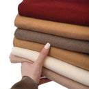 Sky Blue 2 PCS Skin Red Solid Color Scarf Shawl with Tassels - Warm Korean Style Wrap (180cm x 70cm)