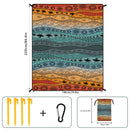 Style STD-001-35 Colorful Quick Dry Beach Mat Sand Proof Waterproof Outdoor Picnic Blanket - Compact & Lightweight