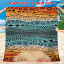 Style STD-001-35 Colorful Quick Dry Beach Mat Sand Proof Waterproof Outdoor Picnic Blanket - Compact & Lightweight