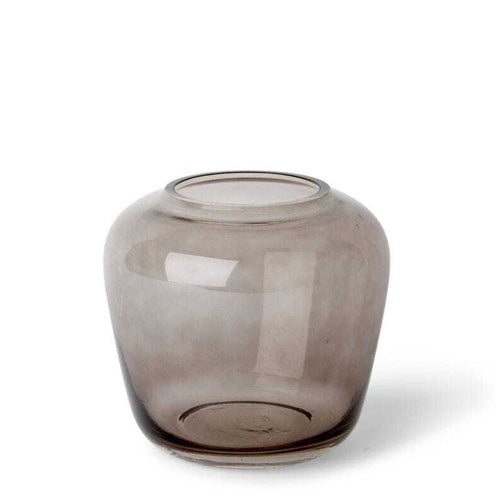 Brice Vase 20x20x19cm - Smoky Grey