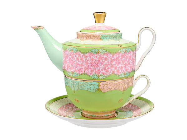 Maxwell & Williams Wicked Pink Goes Good With Green Tea for One With Infuser 380ml - Elphaba