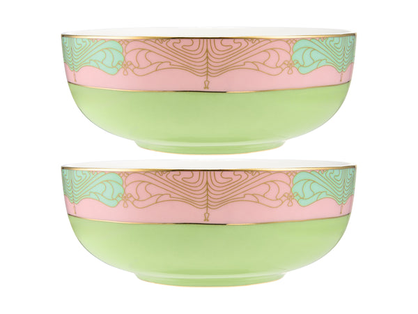 Maxwell & Williams Wicked Pink Goes Good With Green Bowls 12.5x5cm Set of 2 - Elphaba