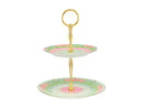 Maxwell & Williams Wicked Pink Goes Good With Green 2 Tiered Cake Stand - Elphaba