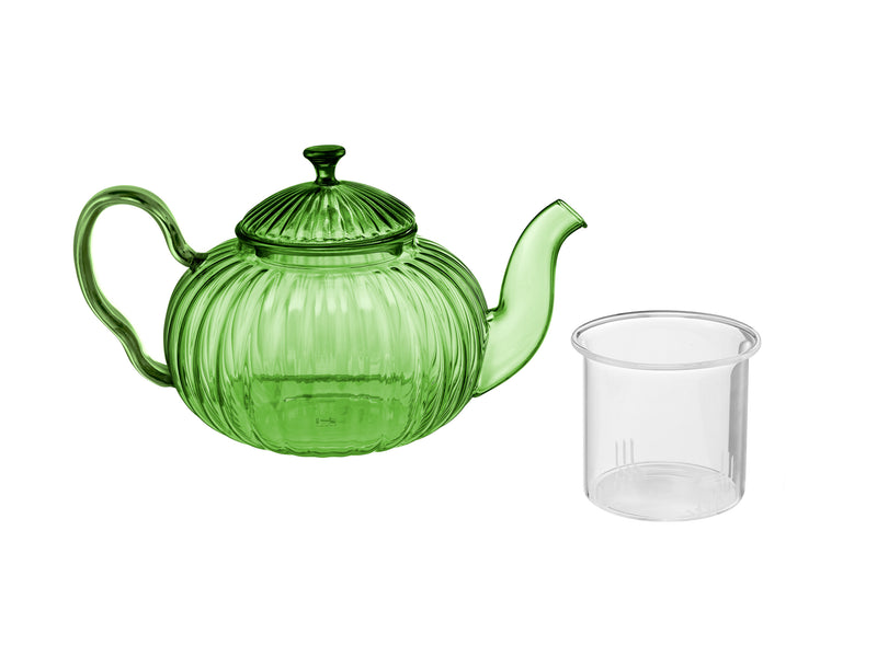 Maxwell & Williams Wicked Pink Goes Good With Green Teapot 900ml - Green