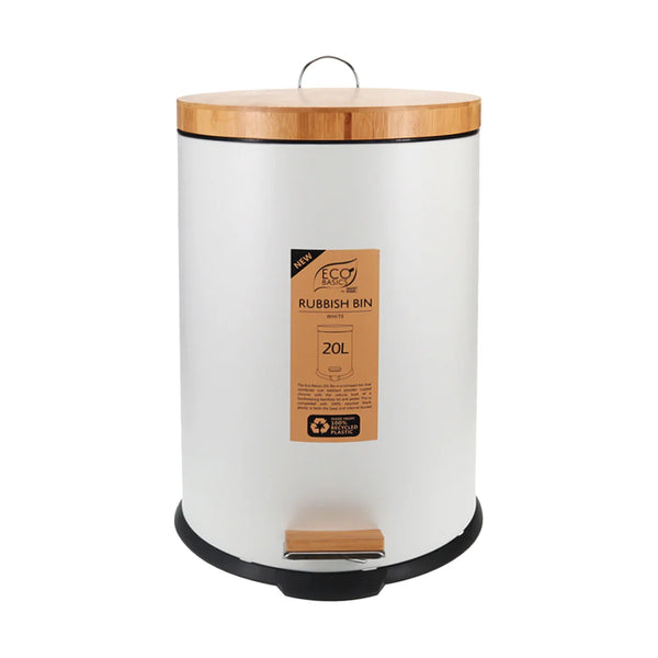 Eco Basics Rubbish Bin Square 20L - White
