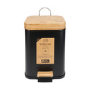 Eco Basics Rubbish Bin Square 3L - Black